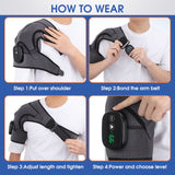 Electric Heating Shoulder Massager with Vibration Support