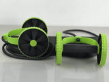 Double Wheel Ab Roller with Resistance Bands