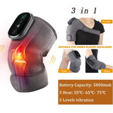 Electric Heating Shoulder Massager with Vibration Support