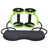 Double Wheel Ab Roller with Resistance Bands