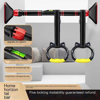 Indoor Pull-Up Bar for Home Use, Wall-Mounted