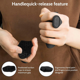 Close-up of hand fitting into IRONFUEL Palm Grip Pad
